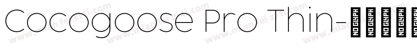 Cocogoose Pro Thin字体转换